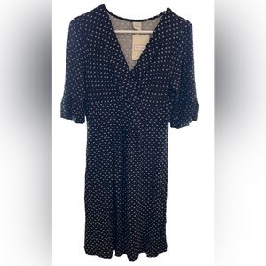 Merona’s printed dress with 3/4 Flare Sleeve Ruffle